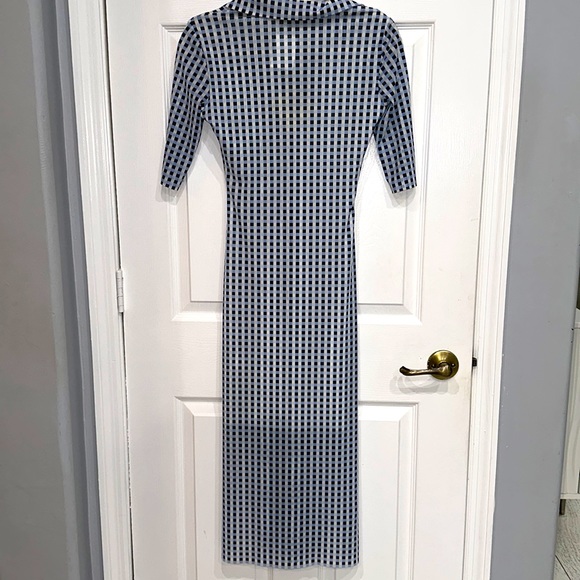 BAUM UND PFERDGARTEN BLUE CHECKED JILIONA DRESS XS-MIDI - Picture 5 of 5